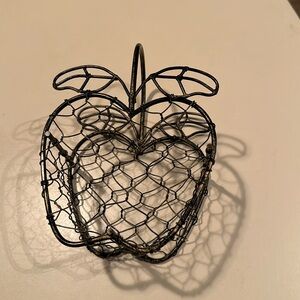 Chicken wire apple basket